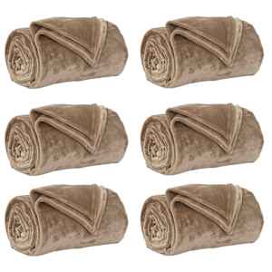 Dekorační deky 6 pcs Velbloudí 240 x 270 cm Fleece - obrázek 2