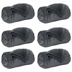 vidaXL Viskab tekid 6 tk Tumehall 240 x 270 cm 10.11 kg Fliis