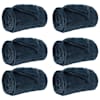 vidaXL Viskab tekid 6 tk Tumesinine 130 x 150 cm 3.04 kg Fliis