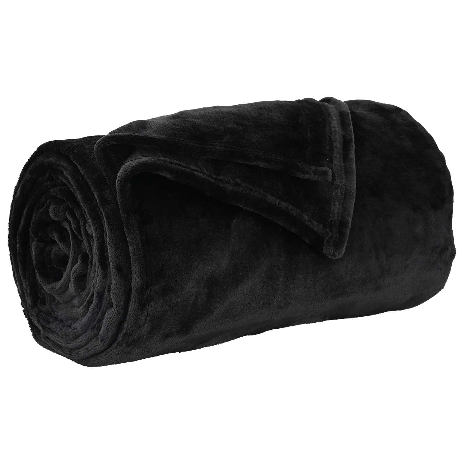 Pături de aruncat 6 pcs Negru 130 x 150 cm Molton [3]