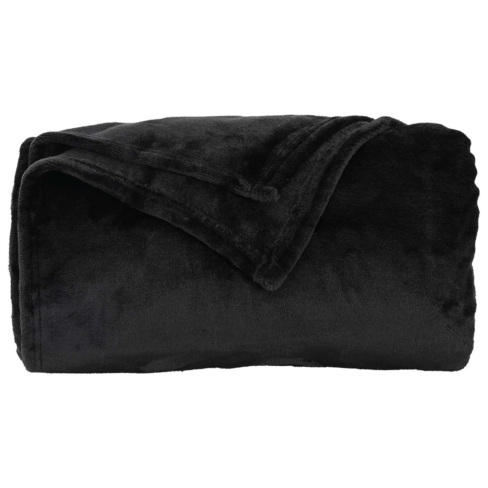 Pături de aruncat 6 pcs Negru 130 x 150 cm Molton [4]