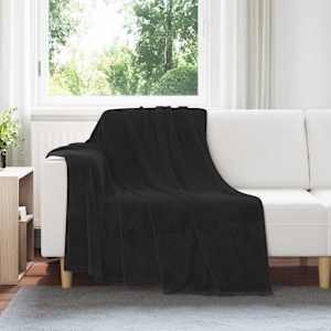 Dekorační deky 6 pcs Černá 150 x 200 cm Fleece - obrázek 1