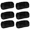vidaXL Viskab tekid 6 tk Must 150 x 200 cm 4.68 kg Fliis