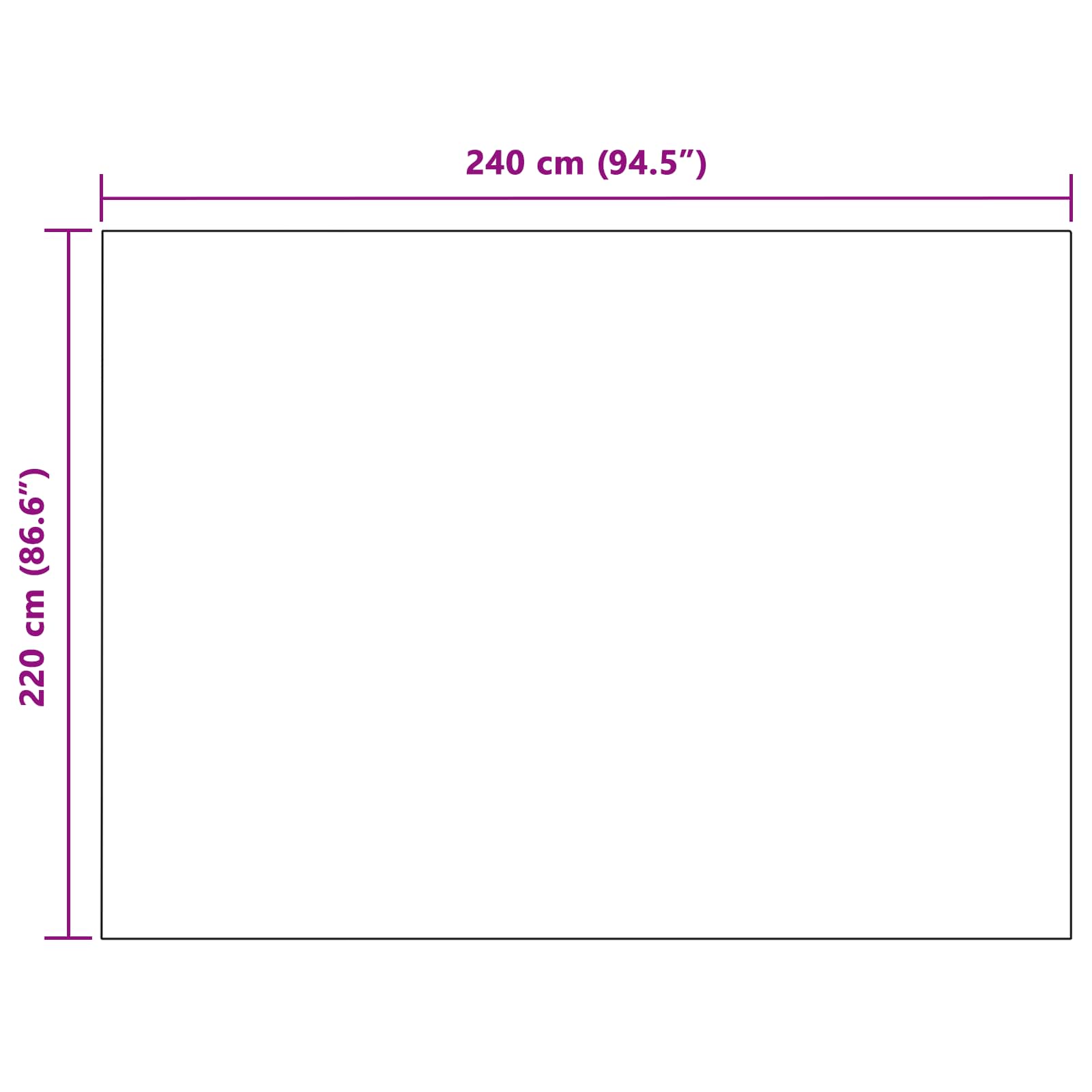 Kleden 6 stuks Wit 220 x 240 cm Fleece image 6