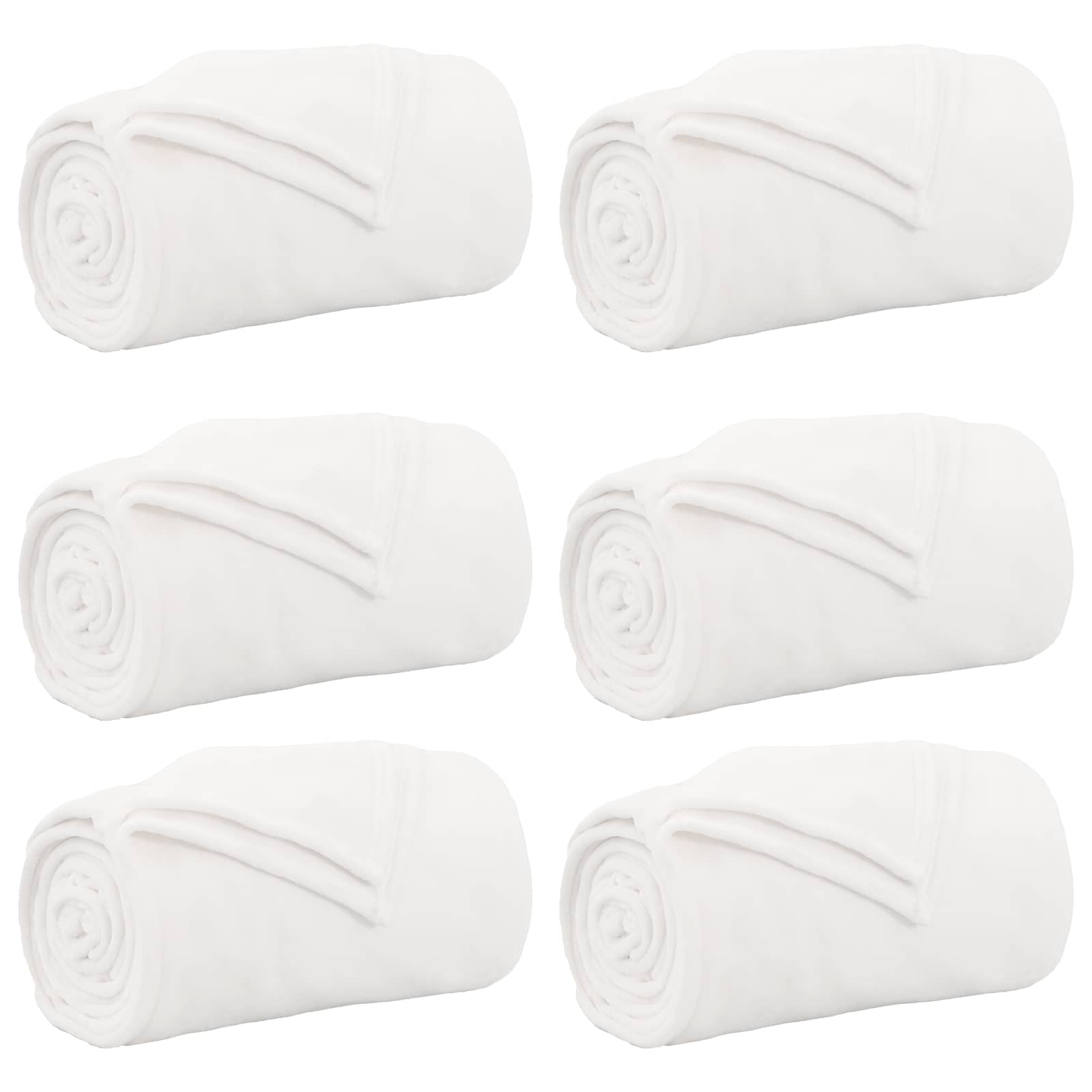 Kleden 6 pcs Wit 240 x 270 cm Fleece image 2