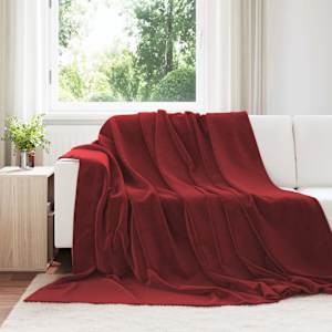 Obloge 6 pcs Bordeaux rdeča 220 x 240 cm Flis