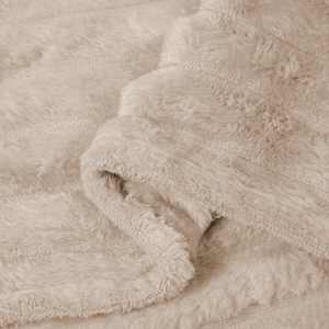 Plažová deka Béžová 270 x 240 cm Fleece - obrázek 6