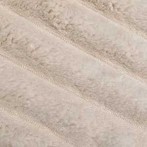 Plažová deka Béžová 270 x 240 cm Fleece - obrázek 7