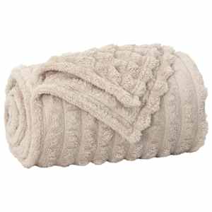 Plažová deka Béžová 270 x 240 cm Fleece - obrázek 2
