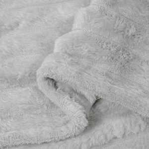 Plažová deka Šedá 150 x 130 cm Fleece - obrázek 6