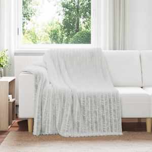 Plažová deka Šedá 200 x 150 cm Fleece - obrázek 1