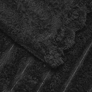 Plažová deka Černá 150 x 130 cm Fleece - obrázek 5