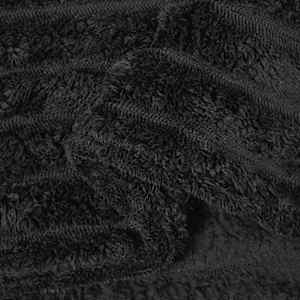 Plažová deka Černá 240 x 220 cm Fleece - obrázek 6