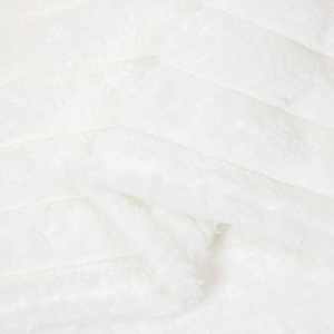 Plažová deka Bílá 150 x 130 cm Fleece - obrázek 6