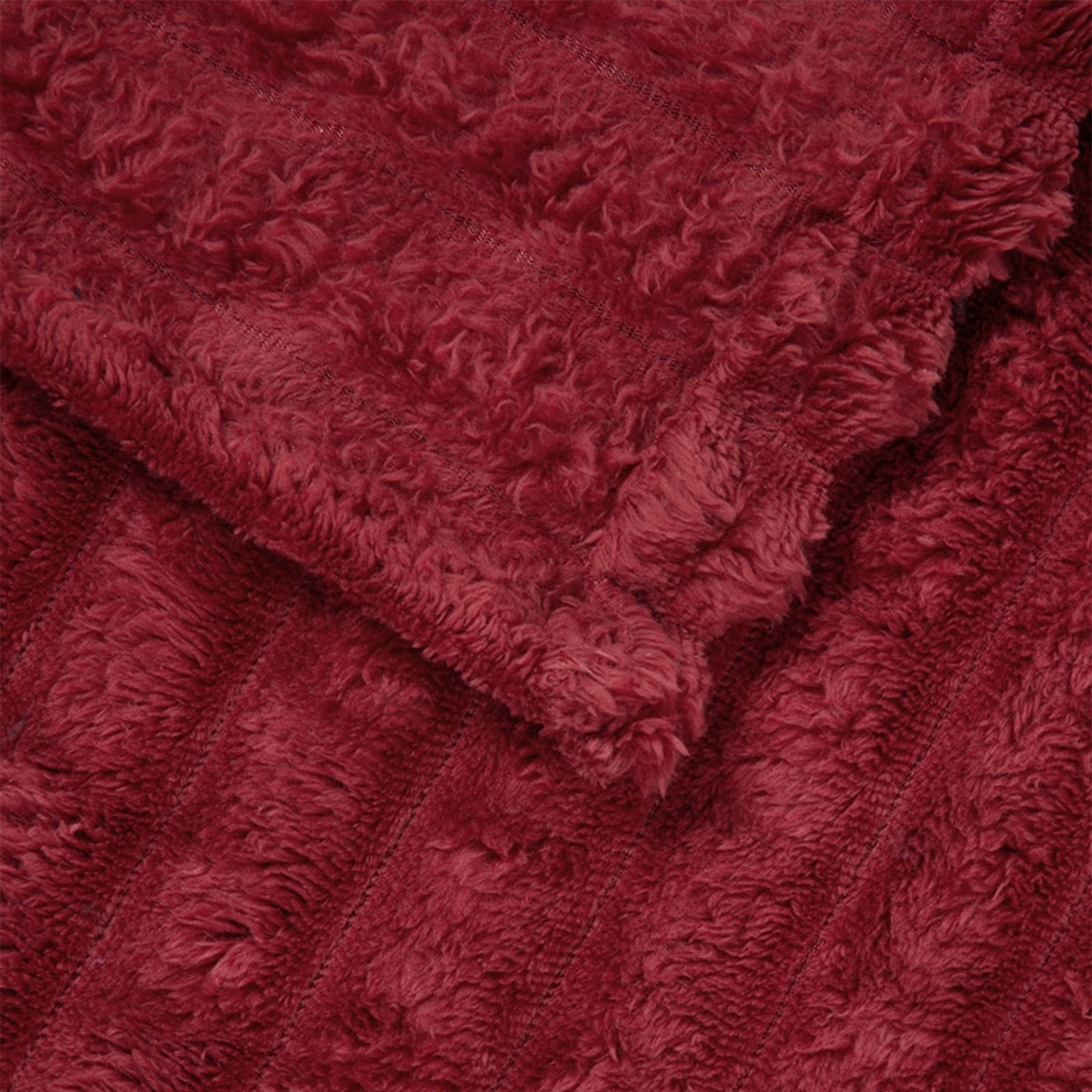 Gooi Deken Bordeaux Rood 150 x 130 cm Fleece image 5