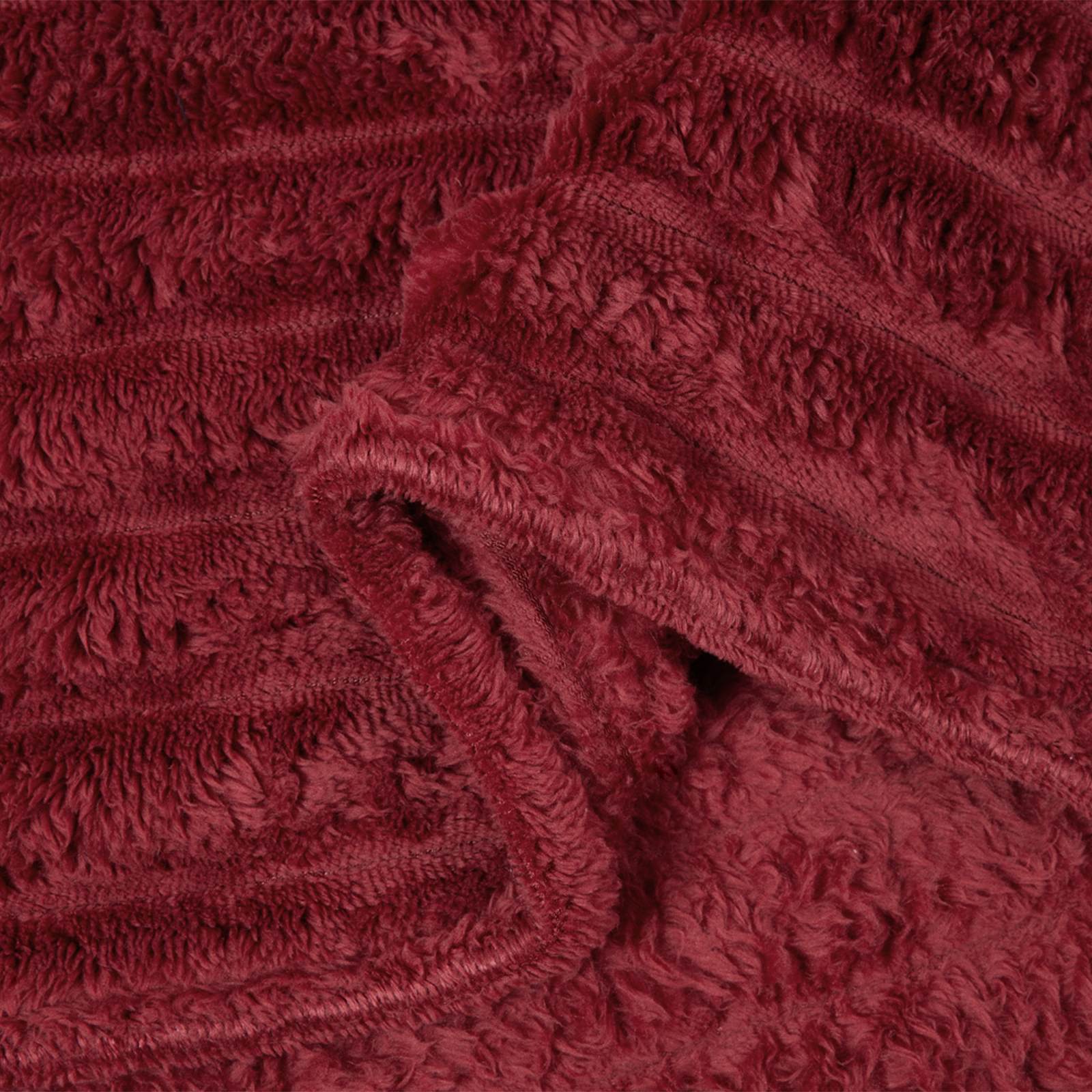 Gooi Deken Bordeaux Rood 150 x 130 cm Fleece image 6
