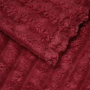 Plažová deka Bordeaux červená 150 x 130 cm Fleece - obrázek 5