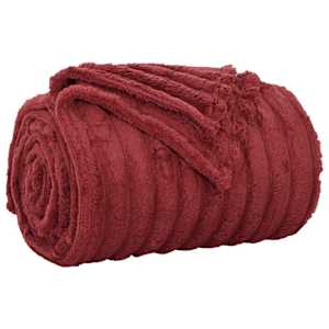 vidaXL Pleed Bordeaux punane 150 x 130 cm 0.51 kg Fliis
