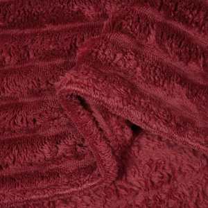 Plažová deka Bordeaux červená 270 x 240 cm Fleece - obrázek 6