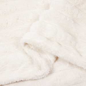 Plažová deka Krémová 150 x 130 cm Fleece - obrázek 6