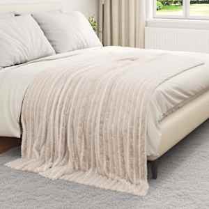 Dekorační deky 6 pcs Béžová 200 x 150 cm Fleece - obrázek 3