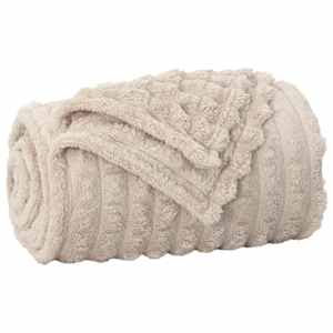 Dekorační deky 6 pcs Béžová 200 x 150 cm Fleece - obrázek 4