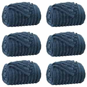 vidaXL Viskab tekid 6 tk Tumesinine 150 x 130 cm 2.85 kg Fliis