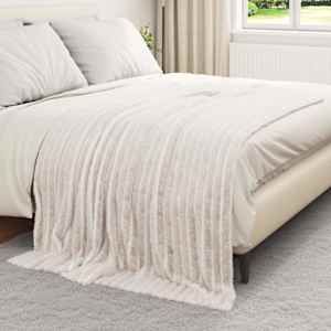 Dekorační deky 6 pcs Krémová 200 x 150 cm Fleece - obrázek 3