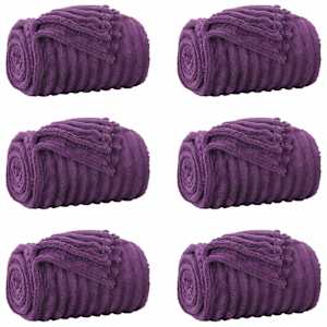 vidaXL Viskab tekid 6 tk Lilla 150 x 130 cm 2.85 kg Fliis