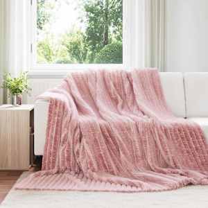 Dekorační deky 6 pcs Růžová 240 x 220 cm Fleece - obrázek 1