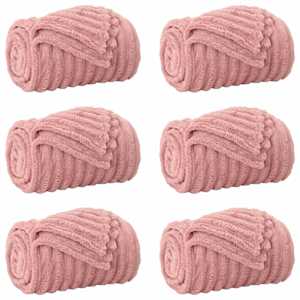 Dekorační deky 6 pcs Růžová 240 x 220 cm Fleece - obrázek 2