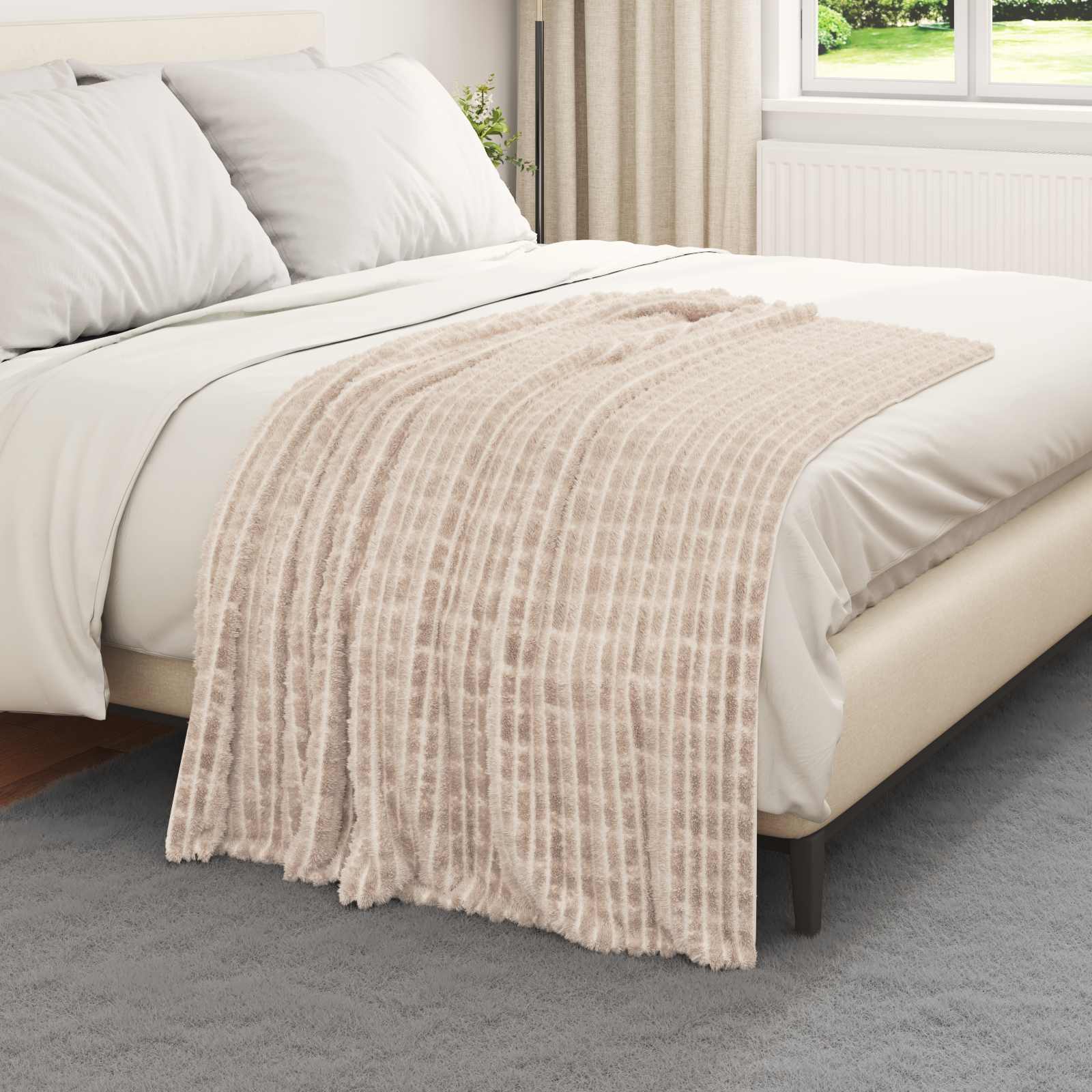 Gooi Deken Beige 150 x 130 cm Fleece image 3