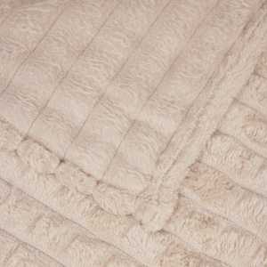 Plažová deka Béžová 240 x 220 cm Fleece - obrázek 5