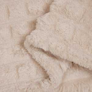 Plažová deka Béžová 240 x 220 cm Fleece - obrázek 6