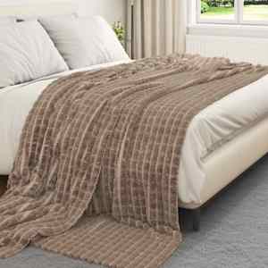 Plažová deka Velbloudí 240 x 220 cm Fleece - obrázek 3