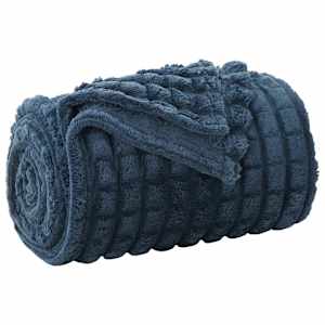 vidaXL Pleedi pleed Tumesinine 150 x 130 cm 0.5 kg Fliis