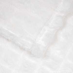 Plažová deka Bílá 270 x 240 cm Fleece - obrázek 5