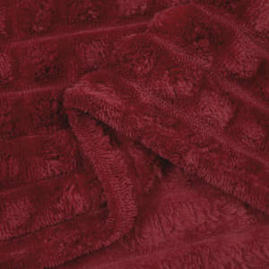 Plažová deka Bordeaux červená 150 x 130 cm Fleece - obrázek 6