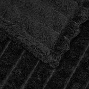 Dekorační deky 6 pcs Černá 240 x 220 cm Fleece - obrázek 6