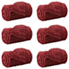 vidaXL Viskab tekid 6 tk Bordeaux punane 240 x 220 cm 8.63 kg Fliis