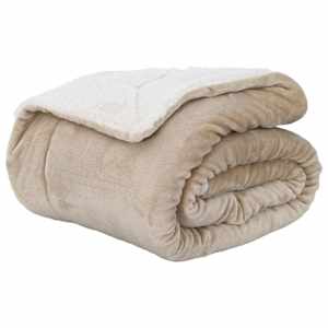 vidaXL Pleed Beež 130 x 150 cm 1 kg Fliis
