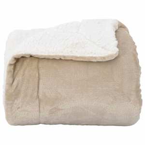 Plažová deka Béžová 240 x 270 cm Fleece - obrázek 4