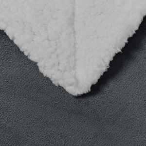Plažová deka Tmavě šedá 150 x 200 cm Fleece - obrázek 5