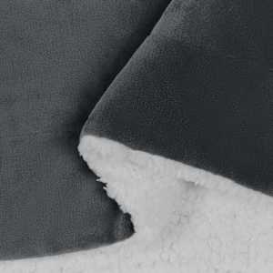 Plažová deka Tmavě šedá 220 x 240 cm Fleece - obrázek 6