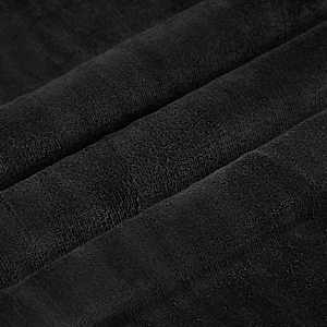 Plažová deka Černá 150 x 200 cm Fleece - obrázek 7