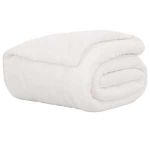 vidaXL Pleed Valge 130 x 150 cm 1 kg Fliis