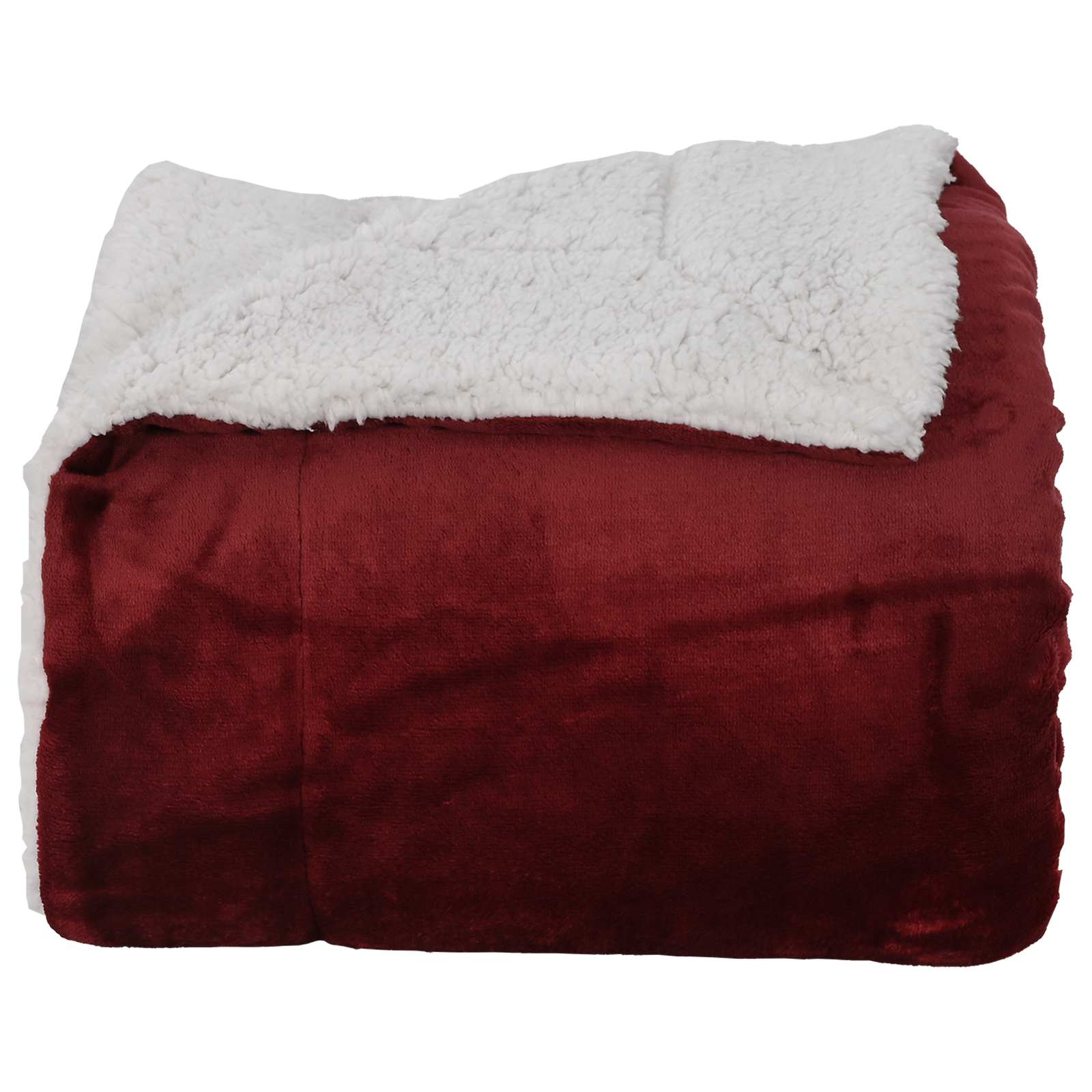 Gooi Deken Bordeaux Rood 150 x 200 cm Fleece image 4