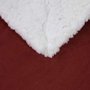 Plažová deka Bordeaux červená 220 x 240 cm Fleece - obrázek 5