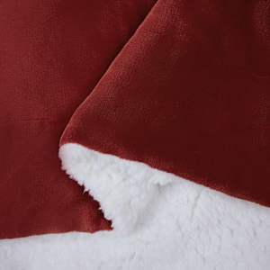 Plažová deka Bordeaux červená 240 x 270 cm Fleece - obrázek 6