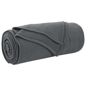 Plažová deka Tmavě šedá 170 x 130 cm Fleece - obrázek 2